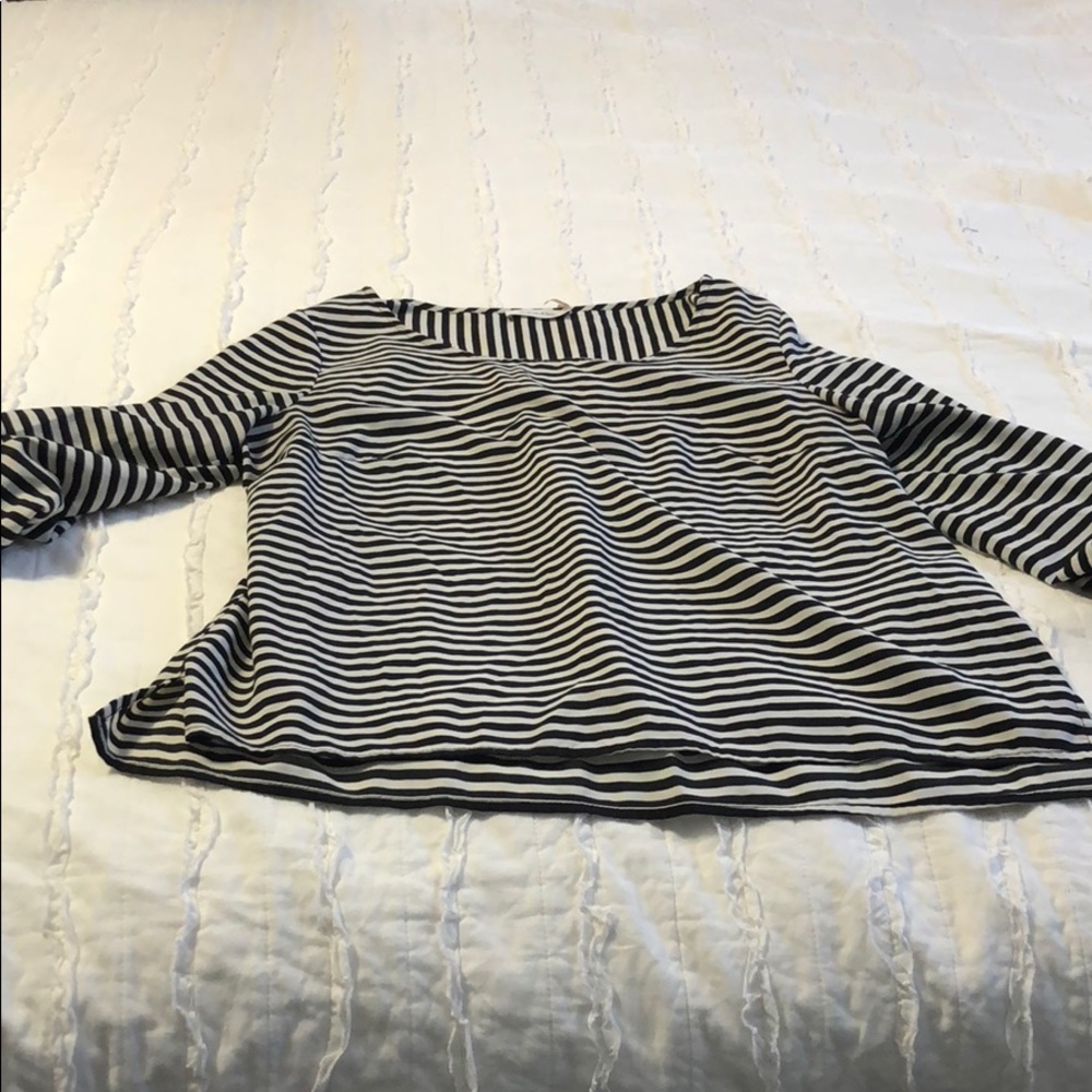 Calvin Klein striped half sleeve shirt